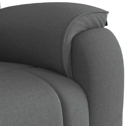 Relaxfauteuil donkergrijze stof