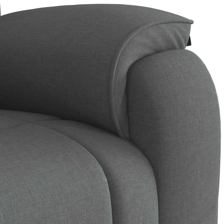 Relaxfauteuil donkergrijze stof