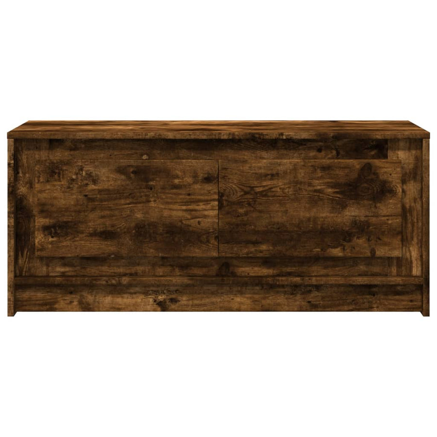 Salontafel met LED-verlichting bewerkt hout gerookt eikenkleur