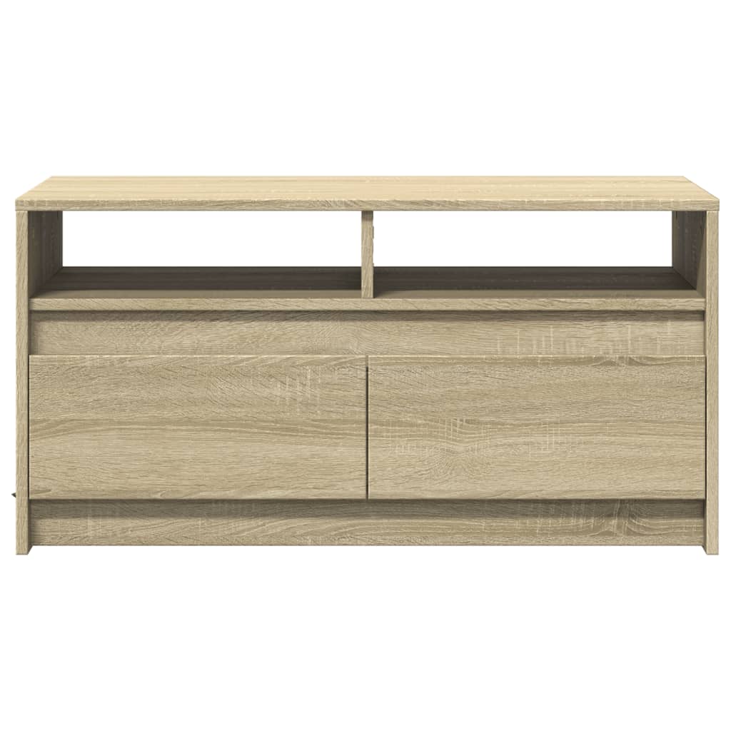 Salontafel met LED-verlichting bewerkt hout sonoma eikenkleurig