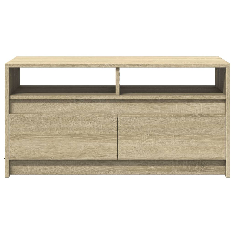 Salontafel met LED-verlichting bewerkt hout sonoma eikenkleurig