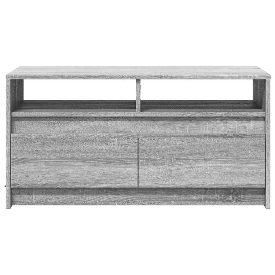 Salontafel met LED-verlichting bewerkt hout grijs sonoma eiken