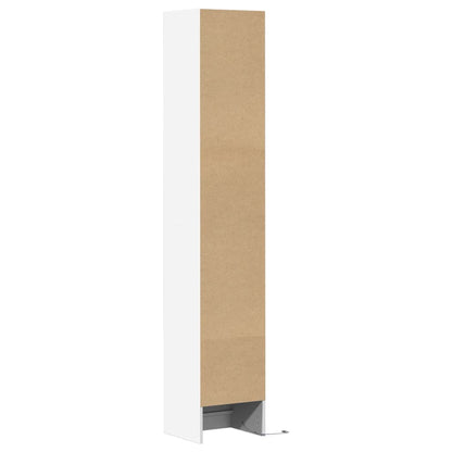 Dressoir met LED 36x32,5x200 cm bewerkt hout wit