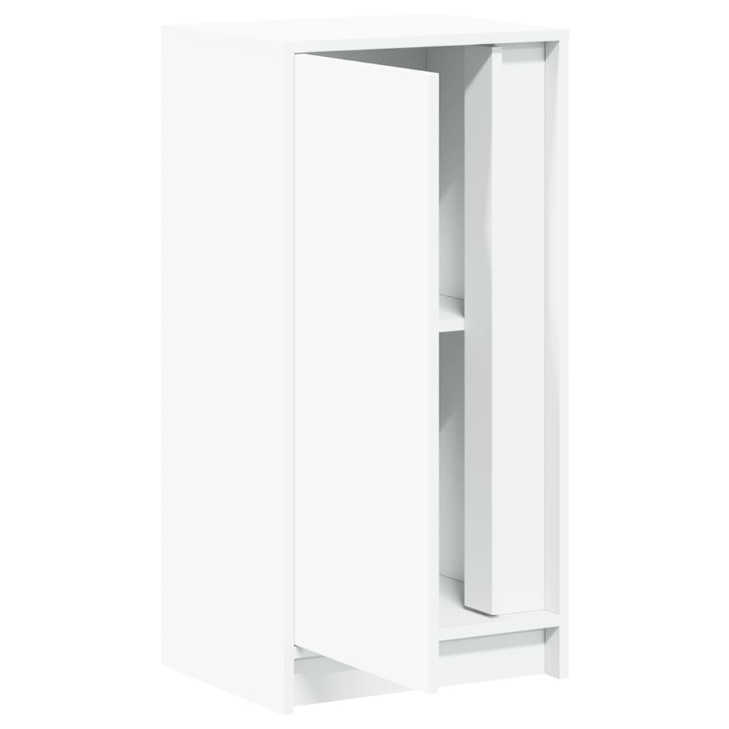 Dressoir met LED 42,5x34x85 cm bewerkt hout wit