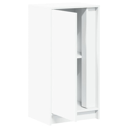 Dressoir met LED 42,5x34x85 cm bewerkt hout wit