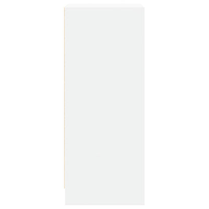 Dressoir met LED 42,5x34x85 cm bewerkt hout wit