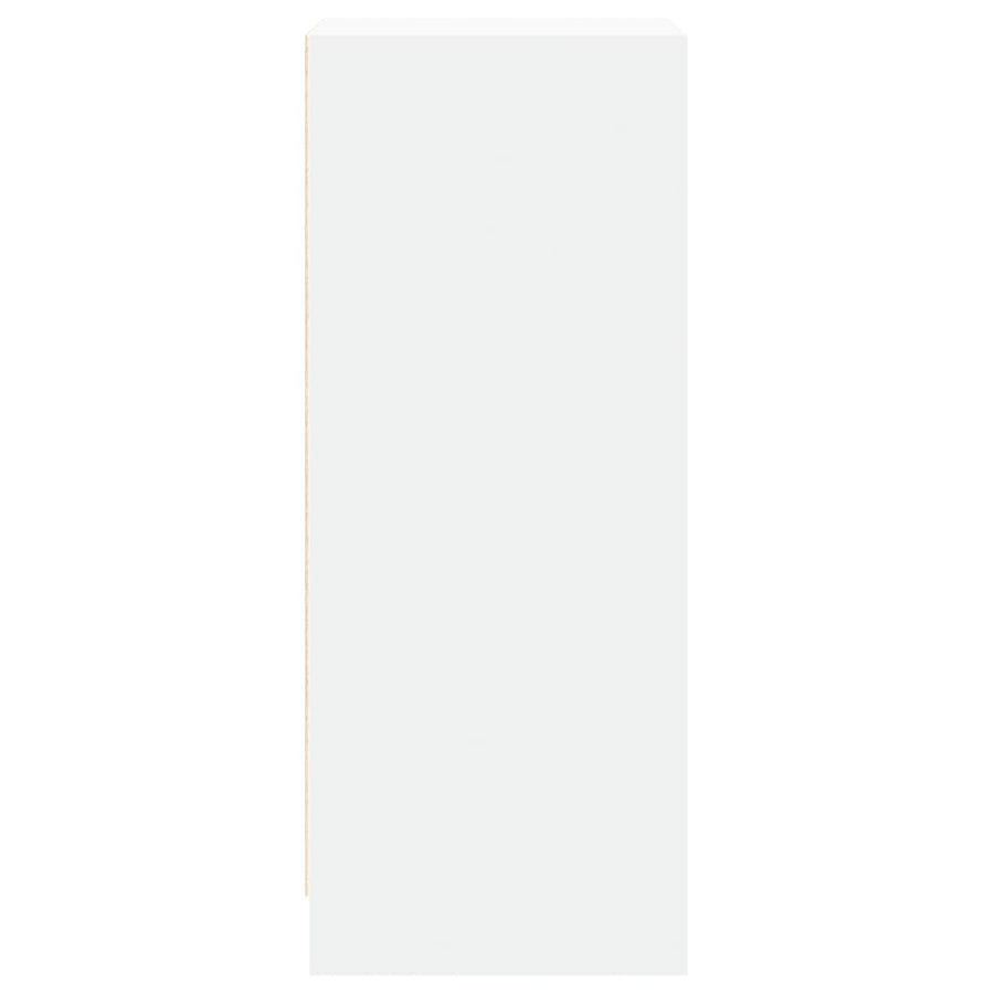 Dressoir met LED 42,5x34x85 cm bewerkt hout wit