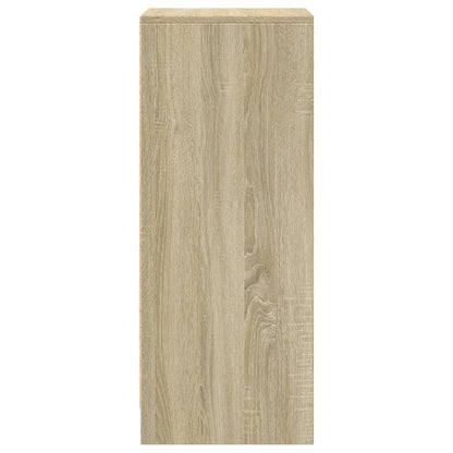 Dressoir met LED 42,5x34x85 cm bewerkt hout sonoma eikenkleurig