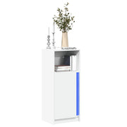 Dressoir 42,5x34x100 cm bewerkt hout wit LED