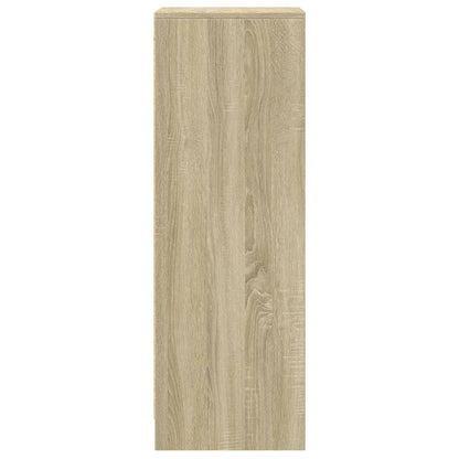 Dressoir met LED 42,5x34x100 cm bewerkt hout sonoma eikenkleur