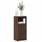 Sideboard with LED 42.5x34x100 cm engineered wood brown oak colour