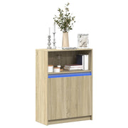 Dressoir 72x34x100 cm bewerkt hout sonoma eikenkleurig