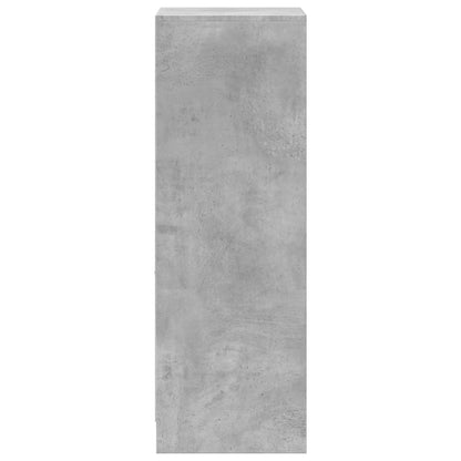 Dressoir met LED 38x34x100 cm bewerkt hout betongrijs