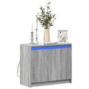 Dressoir 72x34x61 cm bewerkt hout grijs sonoma eiken