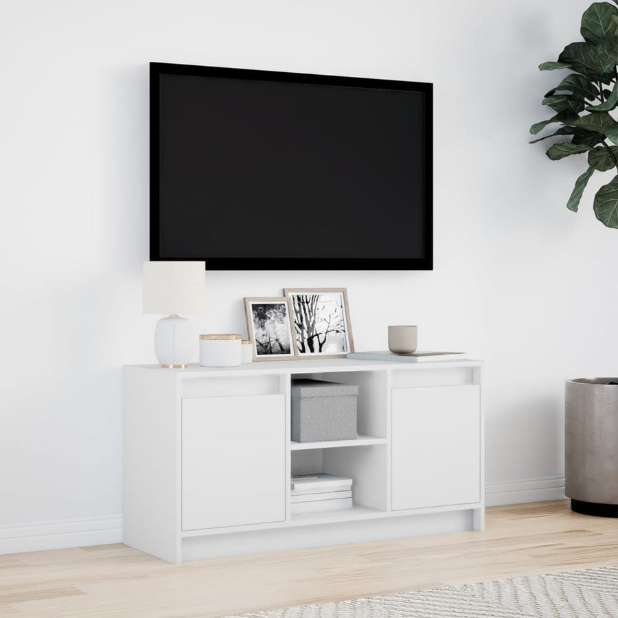 Tv-Meubel Met Led 100X34X50 Cm Bewerkt Hout 100 cm