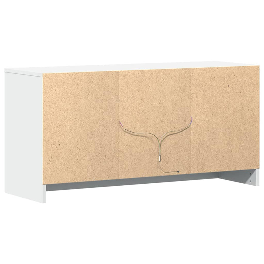 Tv-Meubel Met Led 100X34X50 Cm Bewerkt Hout 100 cm