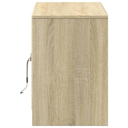 Tv-Meubel Met Led 100X34X50 Cm Bewerkt Hout Kleurig 100 cm