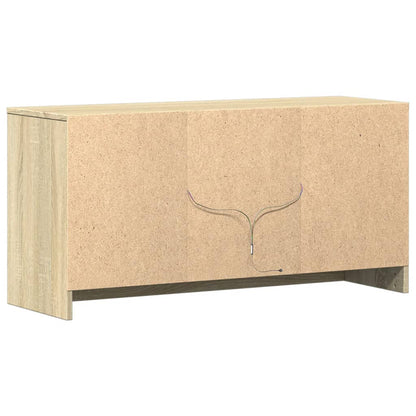 Tv-Meubel Met Led 100X34X50 Cm Bewerkt Hout Kleurig 100 cm