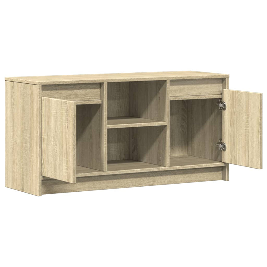 Tv-Meubel Met Led 100X34X50 Cm Bewerkt Hout Kleurig 100 cm