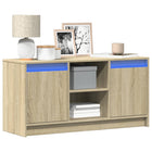 Tv-meubel 100x34x50 cm bewerkt hout bruin