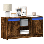 Tv-meubel 100x34x50 cm bewerkt hout gerookt eiken
