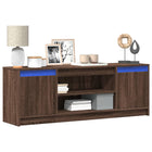 Tv-meubel 139,5x34x50 cm bewerkt hout eikenkleur