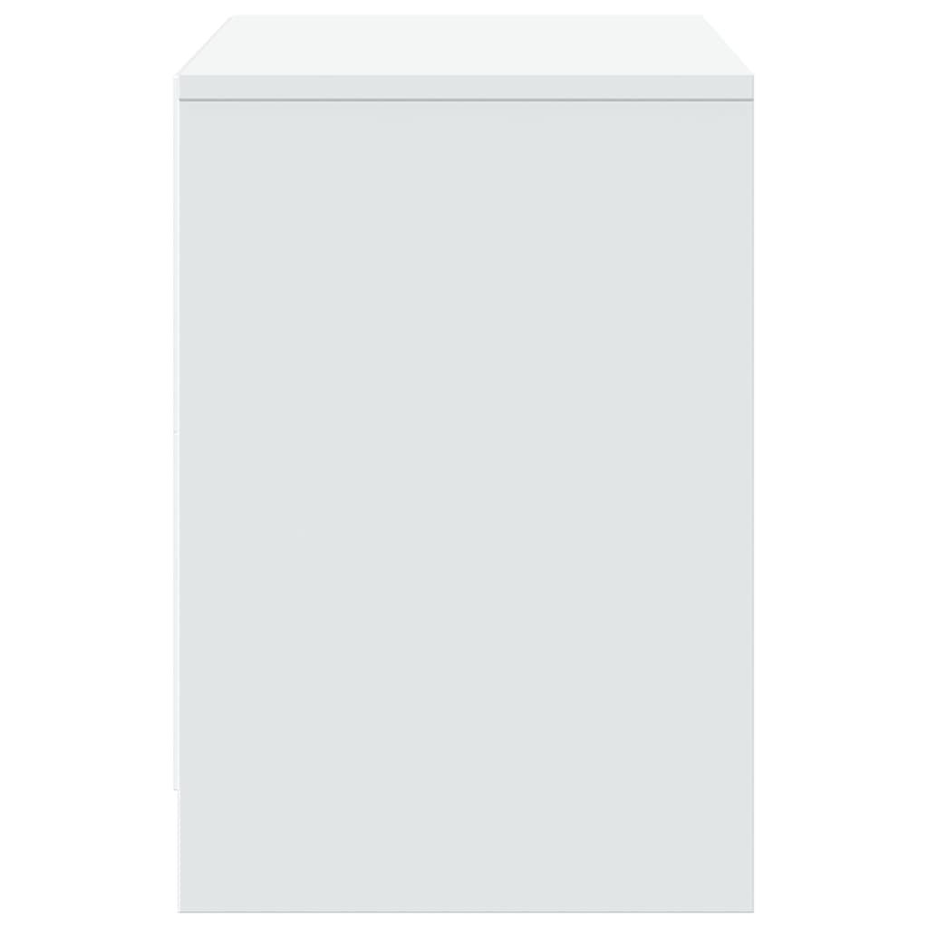 Tv-Meubel Met Led 100X34X50 Cm Bewerkt Hout Wit