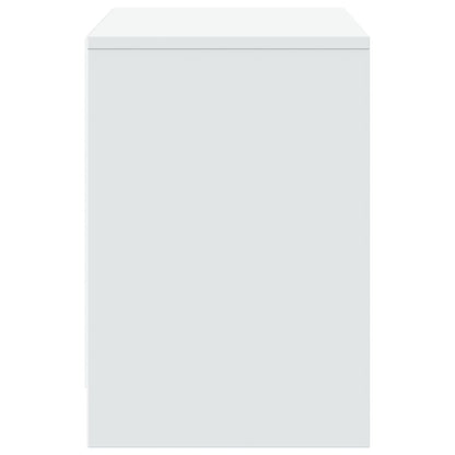 Tv-Meubel Met Led 100X34X50 Cm Bewerkt Hout Wit