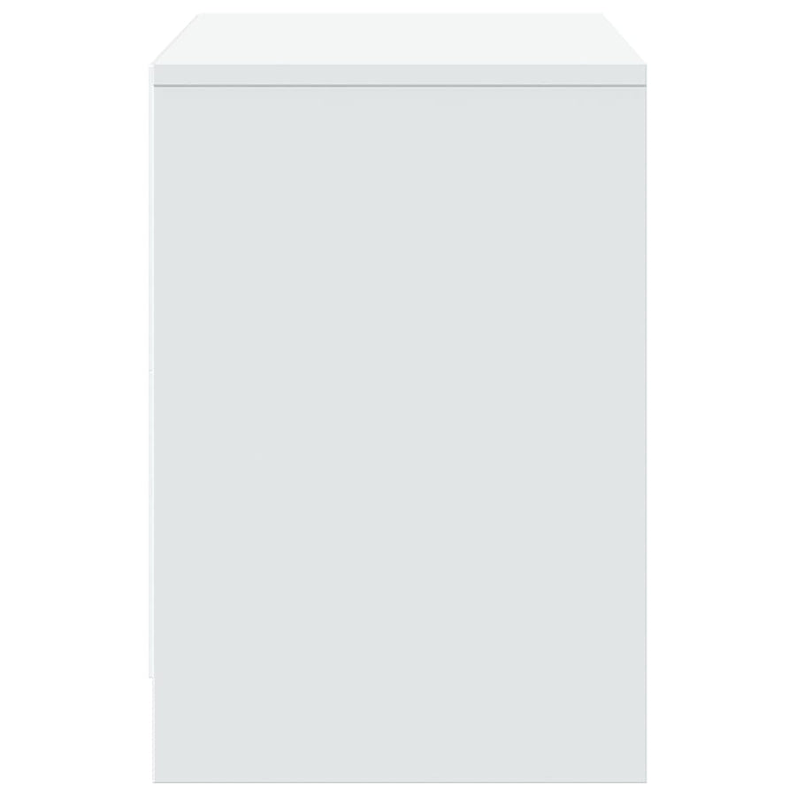 Tv-Meubel Met Led 100X34X50 Cm Bewerkt Hout Wit