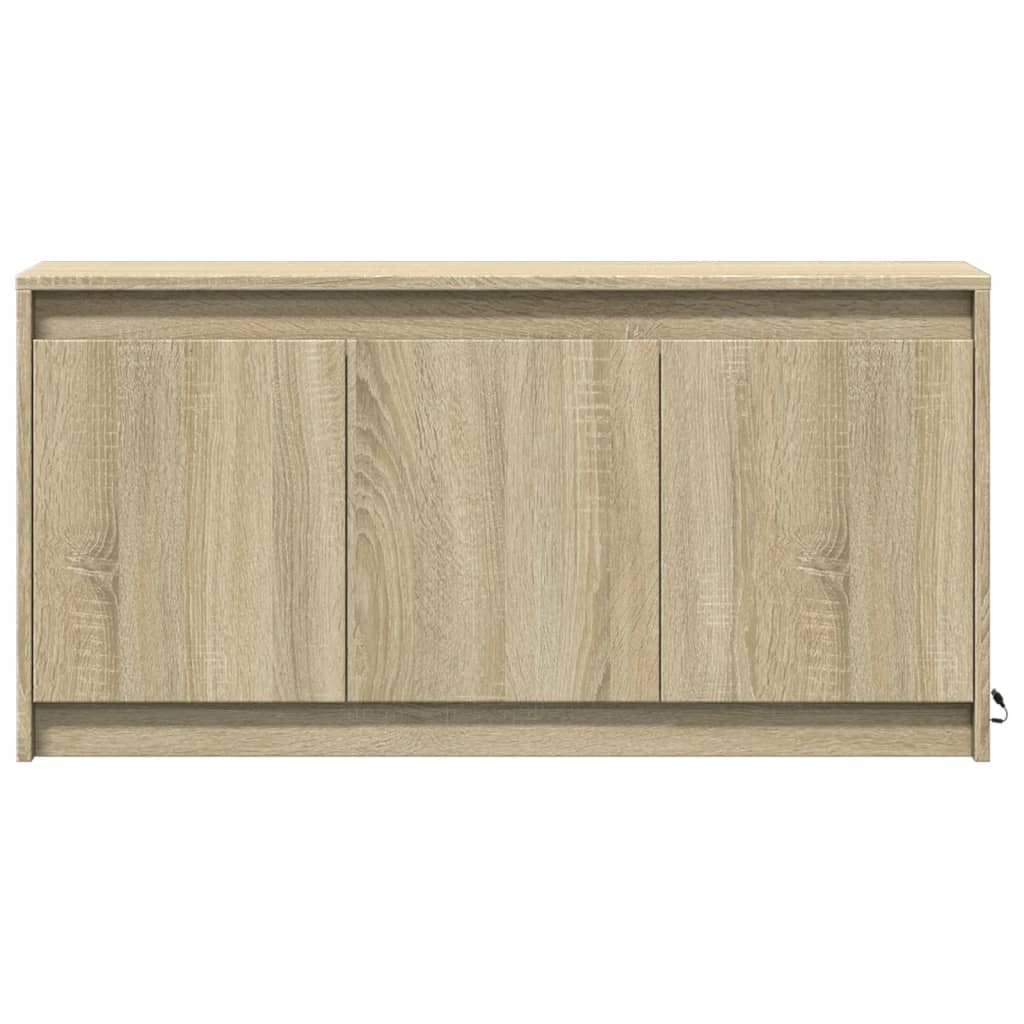 Tv-Meubel Met Led 100X34X50 Cm Bewerkt Hout Kleurig Sonoma eiken