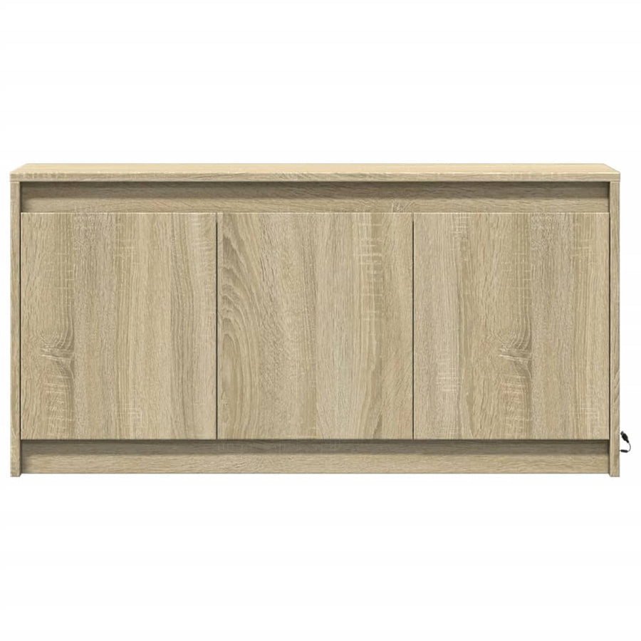 Tv-Meubel Met Led 100X34X50 Cm Bewerkt Hout Kleurig Sonoma eiken