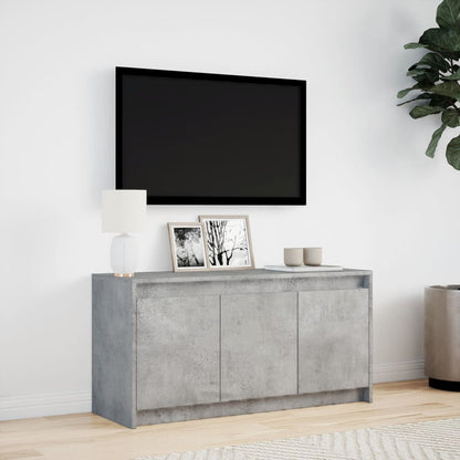 Tv-Meubel Met Led 100X34X50 Cm Bewerkt Hout Betongrijs