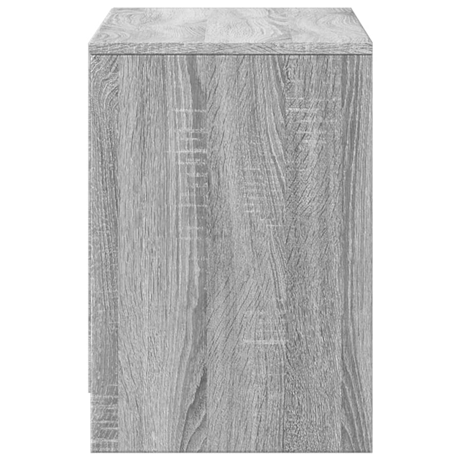 Tv-Meubel Met Led 100X34X50 Cm Bewerkt Hout Grijs Sonoma Eiken