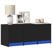Tv-meubel 97x34x40 cm bewerkt hout zwart