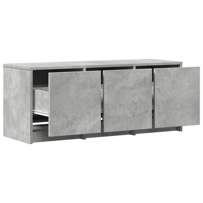 Tv-meubel met LED 97x34x40 cm bewerkt hout betongrijs