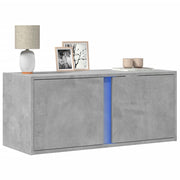 Tv-wandmeubel 80x31x35 cm betongrijs LED