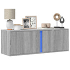 Tv-wandmeubel 100x31x35 cm grijs sonoma met led