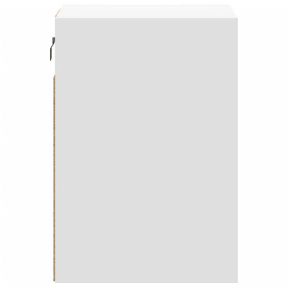 Tv-wandmeubels 2 st met LED-verlichting 41x31x45 cm wit