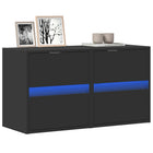 Tv-wandmeubel 41x31x45 cm zwart (2 st)