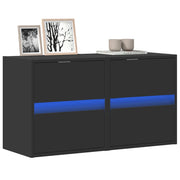 Tv-wandmeubel 41x31x45 cm zwart (2 st)