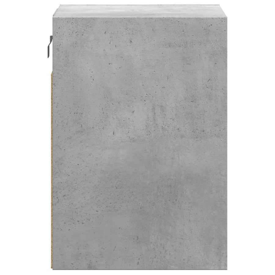 Tv-wandmeubels met LED-verlichting 2 st 41x31x45 cm betongrijs