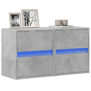 Tv-meubel 41x31x45 cm betongrijs 2 stuks LED