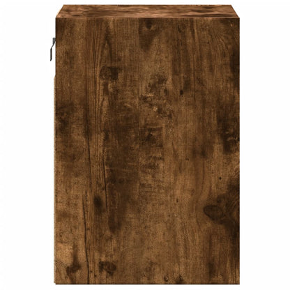 Tv-wandmeubels met LED 2 st 41x31x45 cm gerookt eikenkleurig