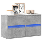 Tv-wandmeubel 80x31x45 cm betongrijs met led