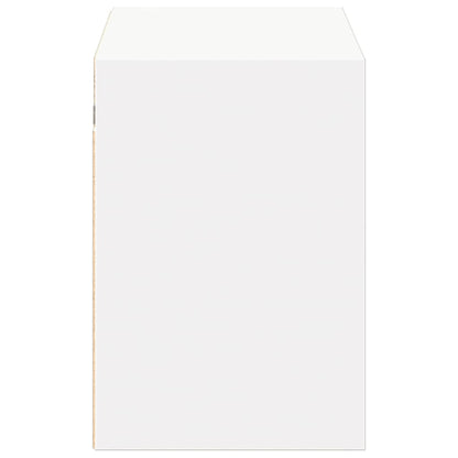 Tv-wandmeubel met LED-verlichting 100x31x45 cm wit