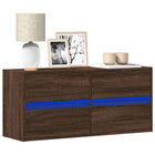 Tv-wandmeubel 100x31x45 cm bruin eikenkleur