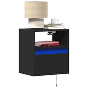Tv-wandmeubel 41x31x45 cm zwart 2 stuks