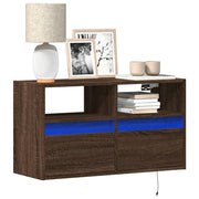 Tv-wandmeubel 80x31x45 cm bruin eikenkleur