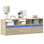 Tv-wandmeubel 130x31x45 cm sonoma eiken