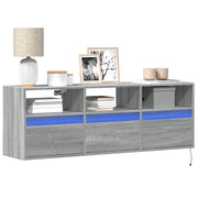Tv-wandmeubel 130x31x45 cm grijs sonoma